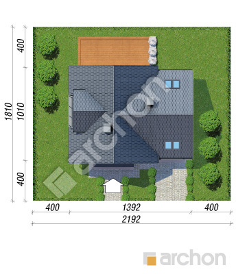 Проєкт будинку ARCHON+ Будинок в рододендронах 20 (Н) Ситуація