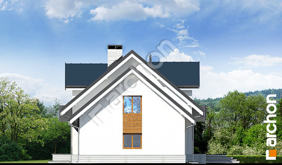 Боковой фасад Дом в рододендронах 6 (Г2Н) вер.2