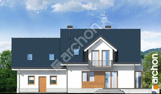 Дворовой фасад Дом в рододендронах 6 (Г2Н) вер.2