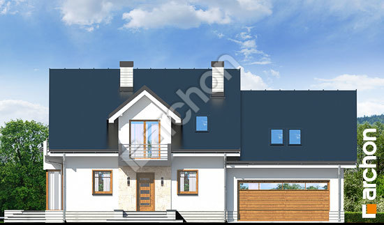 Передній фасад Будинок в рододендронах 6 (Г2Н) вер.2