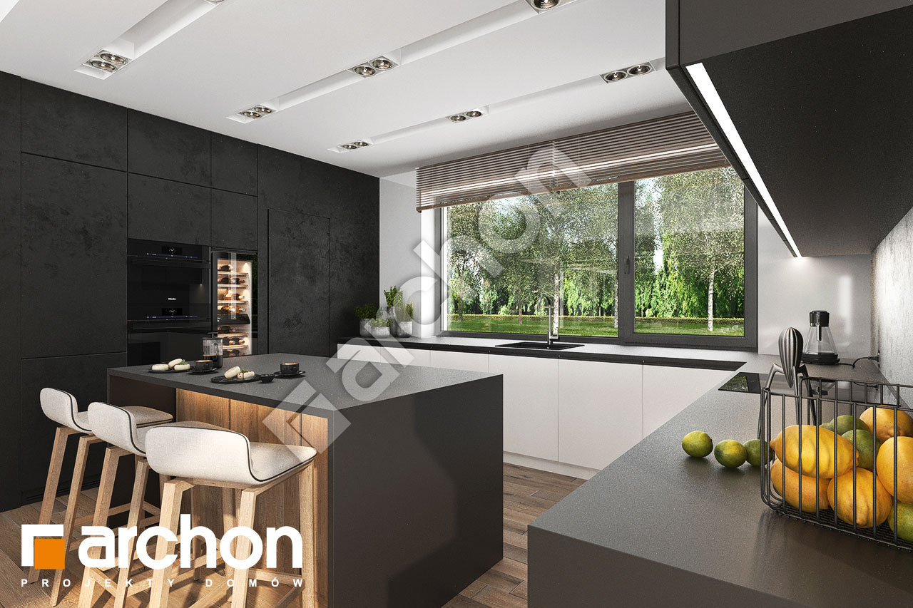 Проект будинку ARCHON+ Будинок в підсніжниках 9 (Г2) візуалізація кухні 1 від 2