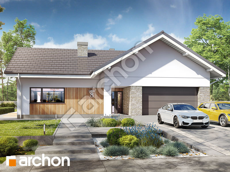 Проект будинку ARCHON+ Будинок в підсніжниках 9 (Г2) Вид 1