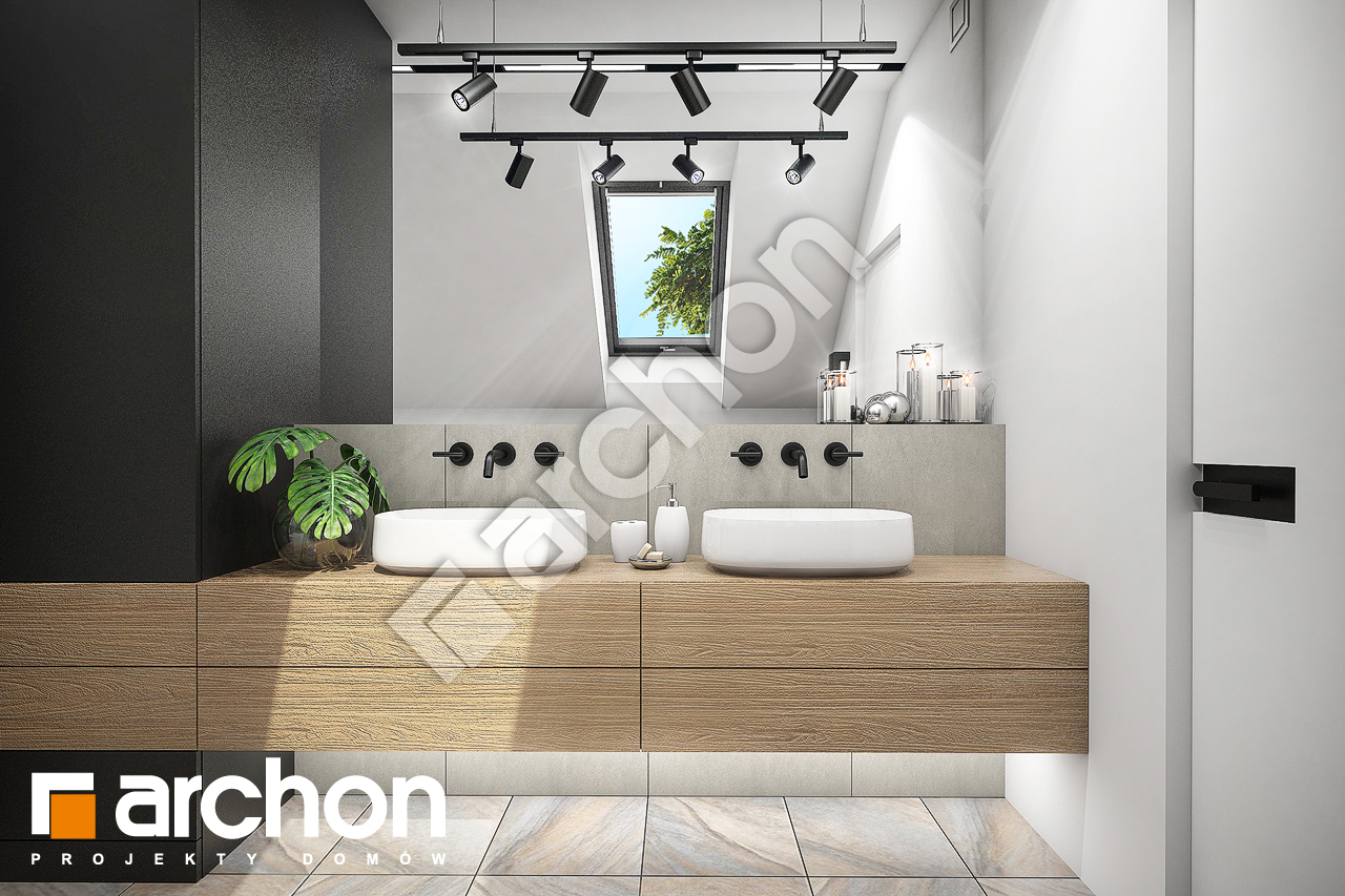 Проект будинку ARCHON+ Будинок в ізопірумі 8 (Г2) візуалізація ванни (візуалізація 3 від 1)