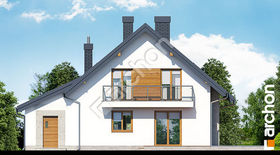 Дворовой фасад Дом в рододендронах 4 (H)