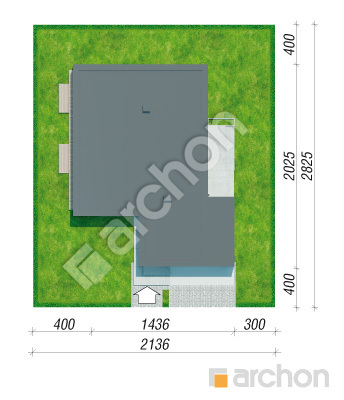 Проект дома ARCHON+ Дом в матуканах (Г2) Ситуація