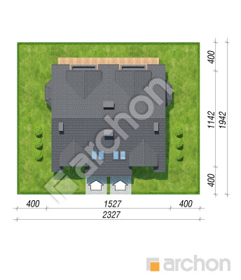 Проект дома ARCHON+ Дом в дельфиниуме 3 вер.2 Ситуація