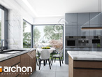 Проект дома ARCHON+ Дом в кливиях 9 (Г2) визуализация кухни 1 вид 1