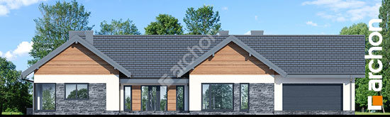 Передний фасад Дом в кливиях 9 (Г2)