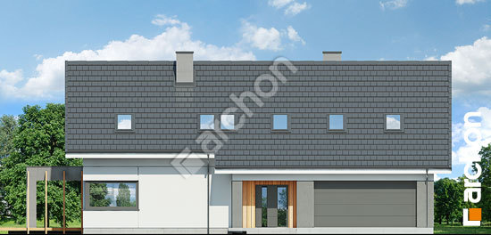 Передний фасад Дом в лосанах 2 (Г2)