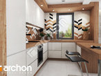 Проект дома ARCHON+ Дом в аркадиях (Б) вер.2 визуализация кухни 1 вид 1