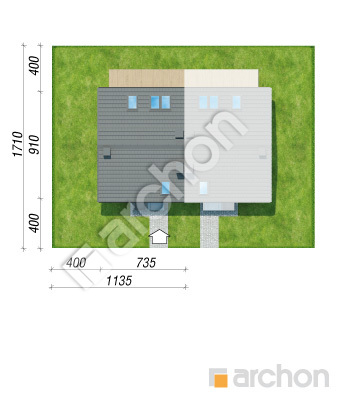 Проєкт будинку ARCHON+ Будинок в аркадіях (Б) вер.2 Ситуація