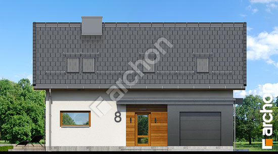 Передний фасад Дом в годециях