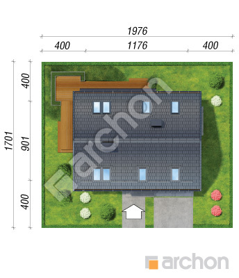 Проект дома ARCHON+ Дом в годециях Ситуація