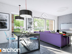 Проект дома ARCHON+ Дом в годециях дневная зона (визуализация 1 вид 2)