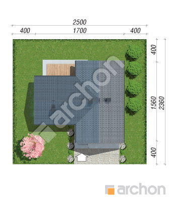 Проєкт будинку ARCHON+ Будинок в навлоціях 7 (Г2) Ситуація