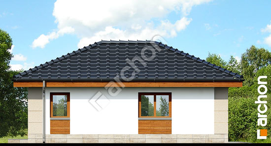 Бочний фасад Г18 - Двомісний гараж