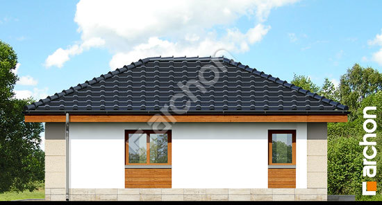 Боковой фасад Г18 - Двухместный гараж