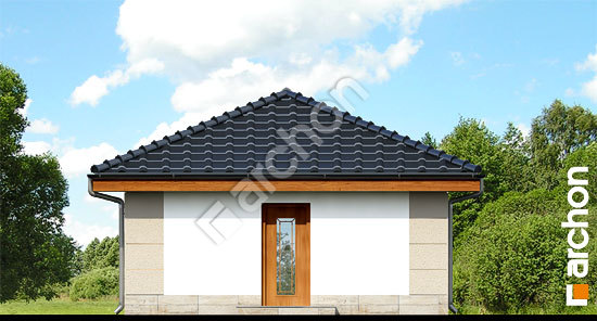 Дворовой фасад Г18 - Двухместный гараж