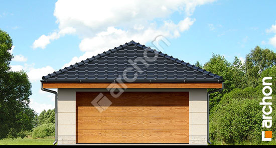 Передній фасад Г18 - Двомісний гараж