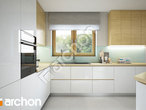 Проект дома ARCHON+ Дом в вистерии 3 визуализация кухни 1 вид 2