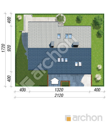Проект дома ARCHON+ Дом в вистерии 3 Ситуація