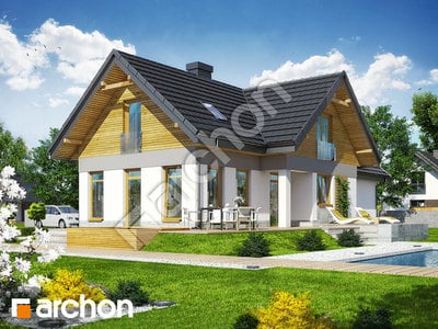 Проект будинку ARCHON+ Будинок в помело  Вид 2