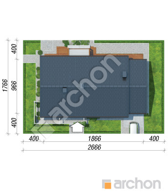 Проект дома ARCHON+ Дом в мекинтошах Ситуація