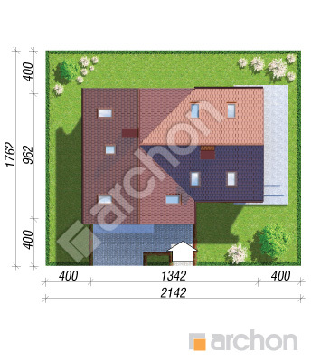 Проєкт будинку ARCHON+ Будинок в манго 2 Ситуація