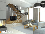 Проект дома ARCHON+ Дом в манго 2 дневная зона (визуализация 2 вид 3)