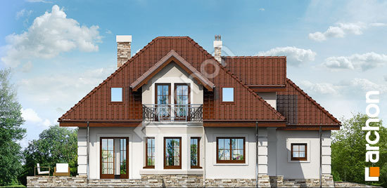 Боковой фасад Дом в рукколе (Г2)