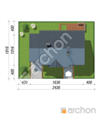Проект дома ARCHON+ Дом в пеперовках Ситуація