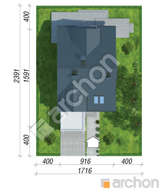 Проєкт будинку ARCHON+ Будинок в чилі  Ситуація