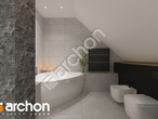 Проект дома ARCHON+ Дом в рододендронах 11 (H) визуализация ванной (визуализация 3 вид 2)