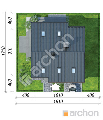 Проект дома ARCHON+ Дом в красотах Ситуація