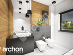 Проект дома ARCHON+ Дом под красной рябиной 8 (H) визуализация ванной (визуализация 3 вид 3)