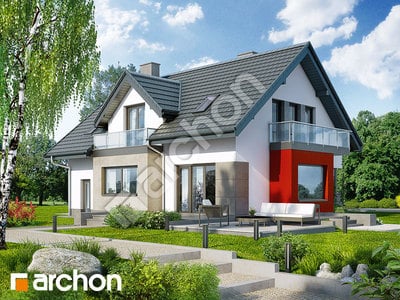 Проект будинку ARCHON+ Будинок в рододендронах 8 (H) Вид 2