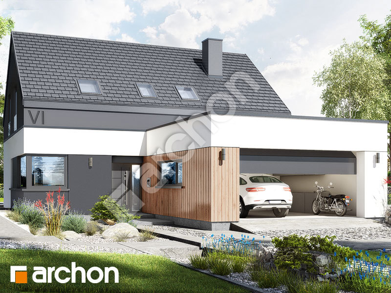 Проект будинку ARCHON+ Будинок в ковилах (Г2Е) Вид 1