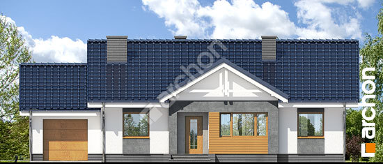 Передний фасад Дом в акебиях 4