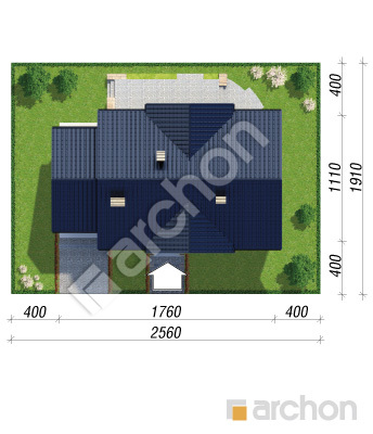 Проєкт будинку ARCHON+ Будинок в акебіях 4 Ситуація