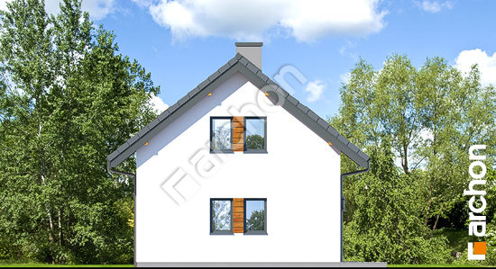 Боковой фасад Г26 - Двухместный гараж 