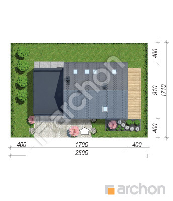 Проєкт будинку ARCHON+ Будинок в малинівці 19 (Г2) Ситуація
