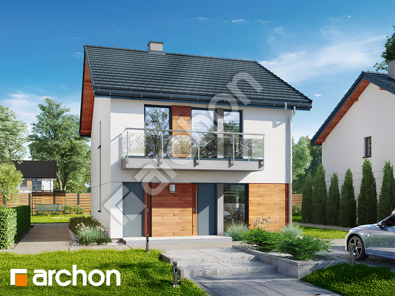 Проєкт будинку ARCHON+ Будинок в фіалках (Р2Е) вер.2 Вид 1