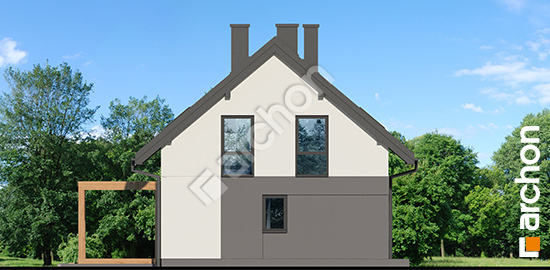 Бочний фасад Будинок в малинівці 34