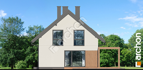 Бочний фасад Будинок в малинівці 34