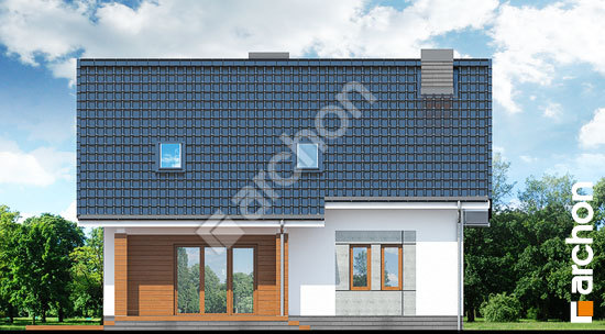 Дворовий фасад Будинок в яблонках вер. 2