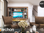 Проект будинку ARCHON+ Будинок в рододендронах 6 (ПТ) денна зона (візуалізація 1 від 8)