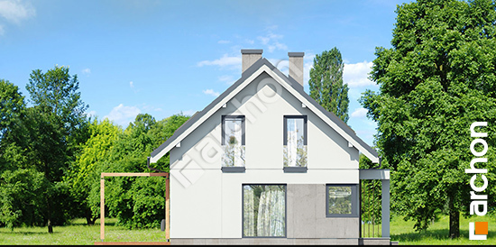 Боковой фасад Дом в бруснике (Р2Н) вер.2