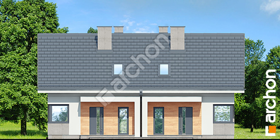 Передній фасад Будинок в брусниці (Р2Н) вер.2