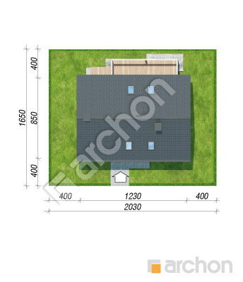 Проєкт будинку ARCHON+ Будинок в пампасах Ситуація