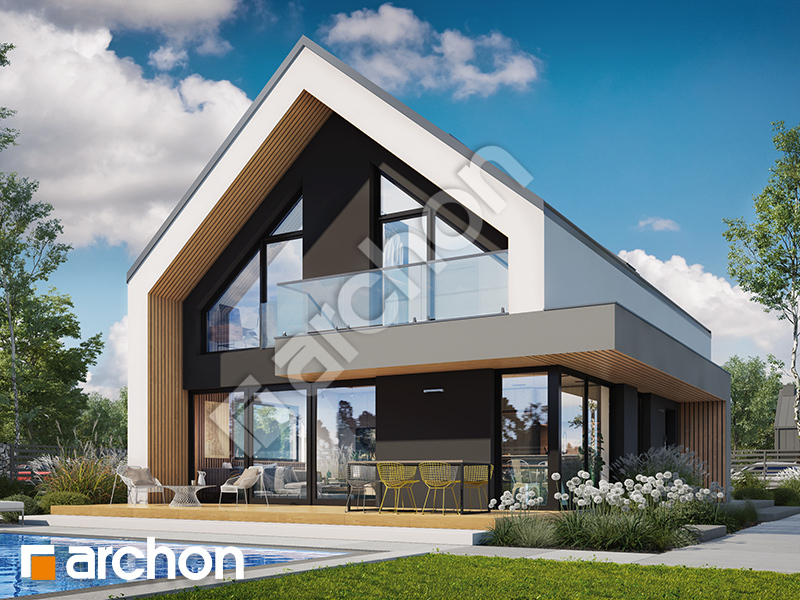 Проект будинку ARCHON+ Будинок в шишковиках 8 (Г2E) ВДЕ Вид 1